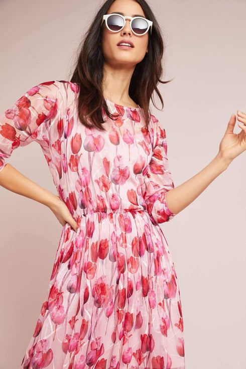 Pink Tulip Maxi Dress
